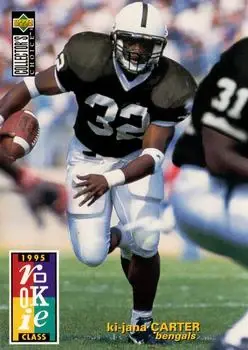 1995 Collector's Choice #1 - Ki-Jana Carter - Cincinnati Bengals - Front 1995 Collector's Choice #1 - Ki-Jana Carter - Cincinnati Bengals - Front