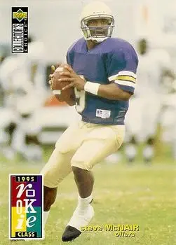 1995 Collector's Choice #3 - Steve McNair - Houston Oilers