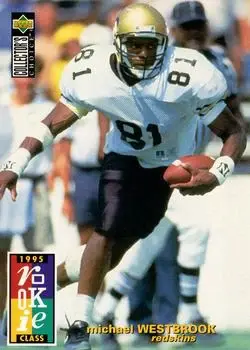 1995 Collector's Choice #4 - Michael Westbrook - Washington Redskins