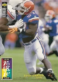 1995 Collector's Choice #6 - Kevin Carter - St. Louis Rams