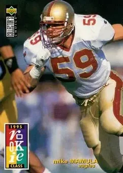 1995 Collector's Choice #7 - Mike Mamula - Philadelphia Eagles