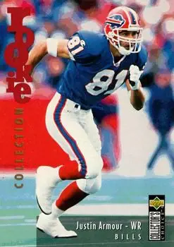 1995 Collector's Choice Update #U5 - Justin Armour - Buffalo Bills - Front