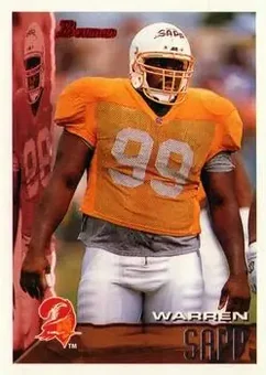 1995 Bowman #12 - Warren Sapp - Tampa Bay Buccaneers