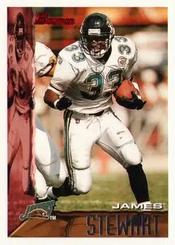 1995 Bowman #19 - James Stewart - Jacksonville Jaguars