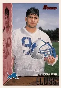 1995 Bowman #20 - Luther Elliss - Detroit Lions