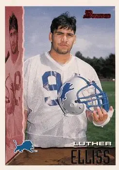 1995 Bowman #20 - Luther Elliss - Detroit Lions