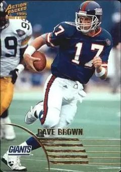 1995 Action Packed Rookies & Stars #13 - Dave Brown - New York Giants