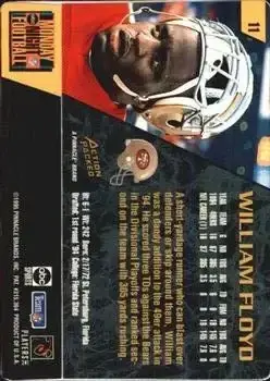 1995 Action Packed Monday Night Football #11 - William Floyd - San Francisco 49ers - Back