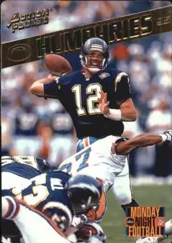 1995 Action Packed Monday Night Football #13 - Stan Humphries - San Diego Chargers - Front