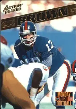 1995 Action Packed Monday Night Football #15 - Dave Brown - New York Giants - Front
