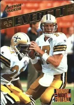 1995 Action Packed Monday Night Football #16 - Jim Everett - New Orleans Saints