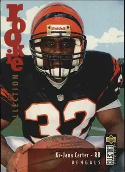1995 Collector's Choice Update #U12 - Ki-Jana Carter - Cincinnati Bengals - Front