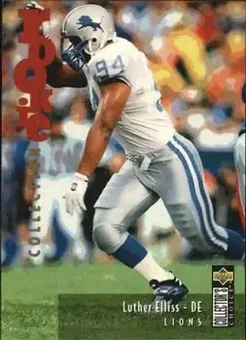 1995 Collector's Choice Update #U18 - Luther Elliss - Detroit Lions