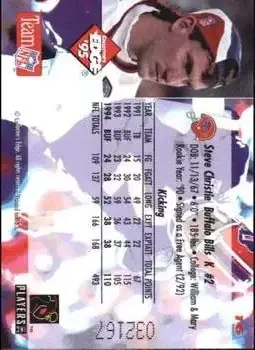 1995 Collector's Edge #16 - Steve Christie - Buffalo Bills