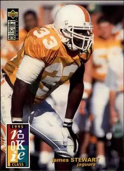 1995 Collector's Choice #16 - James Stewart - Jacksonville Jaguars 1995 Collector's Choice #16 - James Stewart - Jacksonville Jaguars