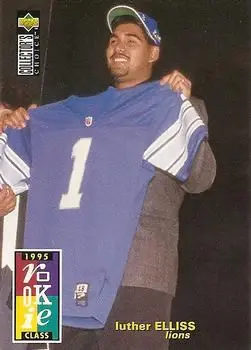 1995 Collector's Choice #17 - Luther Elliss - Detroit Lions