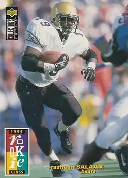 1995 Collector's Choice #18 - Rashaan Salaam - Chicago Bears - Front