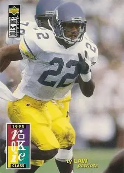 1995 Collector's Choice #19 - Ty Law - New England Patriots
