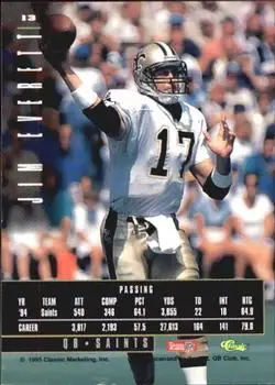 1995 Classic Images Limited #13 - Jim Everett - New Orleans Saints
