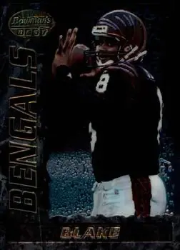 1995 Bowman's Best #6 - Jeff Blake - Cincinnati Bengals