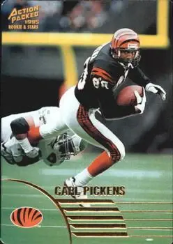 1995 Action Packed Rookies & Stars #22 - Carl Pickens - Cincinnati Bengals
