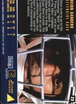 1995 Action Packed Rookies & Stars #23 - Deion Sanders - Dallas Cowboys