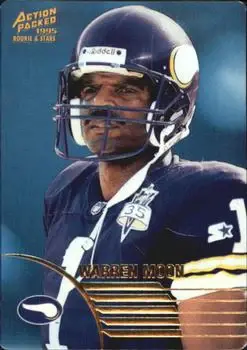 1995 Action Packed Rookies & Stars #28 - Warren Moon - Minnesota Vikings