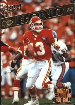 1995 Action Packed Monday Night Football #22 - Steve Bono - Kansas City Chiefs
