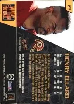 1995 Action Packed Monday Night Football #23 - Henry Ellard - Washington Redskins - Back