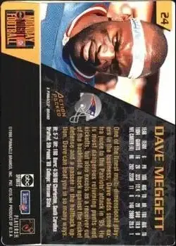 1995 Action Packed Monday Night Football #24 - Dave Meggett - New England Patriots