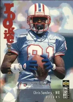 1995 Collector's Choice Update #U21 - Chris Sanders - Houston Oilers