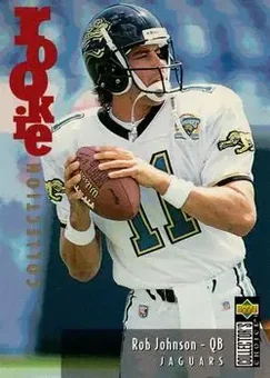 1995 Collector's Choice Update #U27 - Rob Johnson - Jacksonville Jaguars 1995 Collector's Choice Update #U27 - Rob Johnson - Jacksonville Jaguars