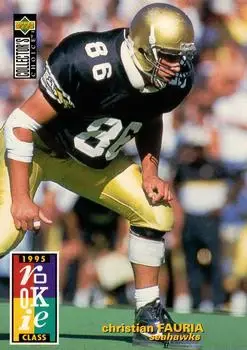 1995 Collector's Choice #22 - Christian Fauria - Seattle Seahawks