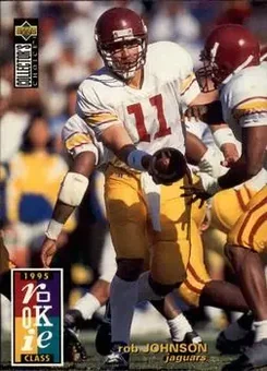 1995 Collector's Choice #28 - Rob Johnson - Jacksonville Jaguars 1995 Collector's Choice #28 - Rob Johnson - Jacksonville Jaguars