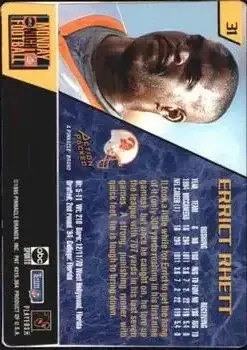 1995 Action Packed Monday Night Football #31 - Errict Rhett - Tampa Bay Buccaneers - Back 1995 Action Packed Monday Night Football #31 - Errict Rhett - Tampa Bay Buccaneers - Back