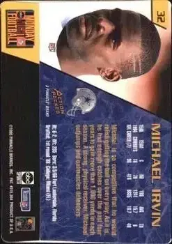 1995 Action Packed Monday Night Football #32 - Michael Irvin - Dallas Cowboys - Back