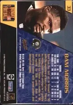 1995 Action Packed Monday Night Football #33 - Bam Morris - Pittsburgh Steelers - Back 1995 Action Packed Monday Night Football #33 - Bam Morris - Pittsburgh Steelers - Back
