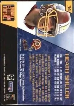 1995 Action Packed Monday Night Football #34 - Heath Shuler - Washington Redskins - Back
