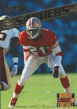 1995 Action Packed Monday Night Football #36 - Deion Sanders - San Francisco 49ers - Front