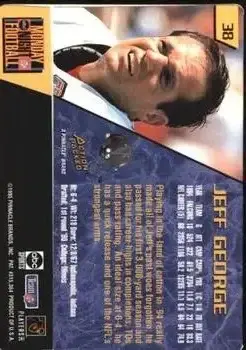 1995 Action Packed Monday Night Football #38 - Jeff George - Atlanta Falcons - Back