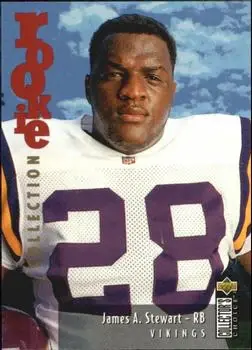 1995 Collector's Choice Update #U35 - James Stewart - Minnesota Vikings