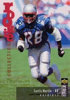1995 Collector's Choice Update #U38 - Curtis Martin - New England Patriots