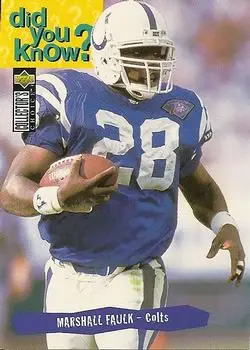 1995 Collector's Choice #32 - Marshall Faulk - Indianapolis Colts