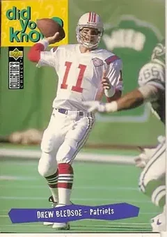 1995 Collector's Choice #38 - Drew Bledsoe - New England Patriots