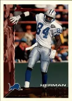 1995 Bowman #42 - Herman Moore - Detroit Lions