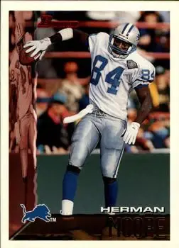 1995 Bowman #42 - Herman Moore - Detroit Lions