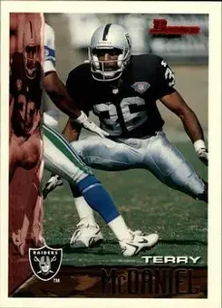 1995 Bowman #49 - Terry McDaniel - Oakland Raiders
