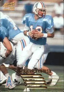 1995 Action Packed Rookies & Stars #43 - Chris Chandler - Houston Oilers