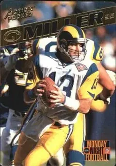 1995 Action Packed Monday Night Football #48 - Chris Miller - St. Louis Rams