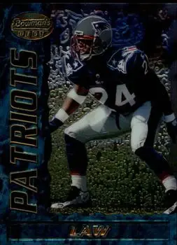 1995 Bowman's Best #23 - Ty Law - New England Patriots